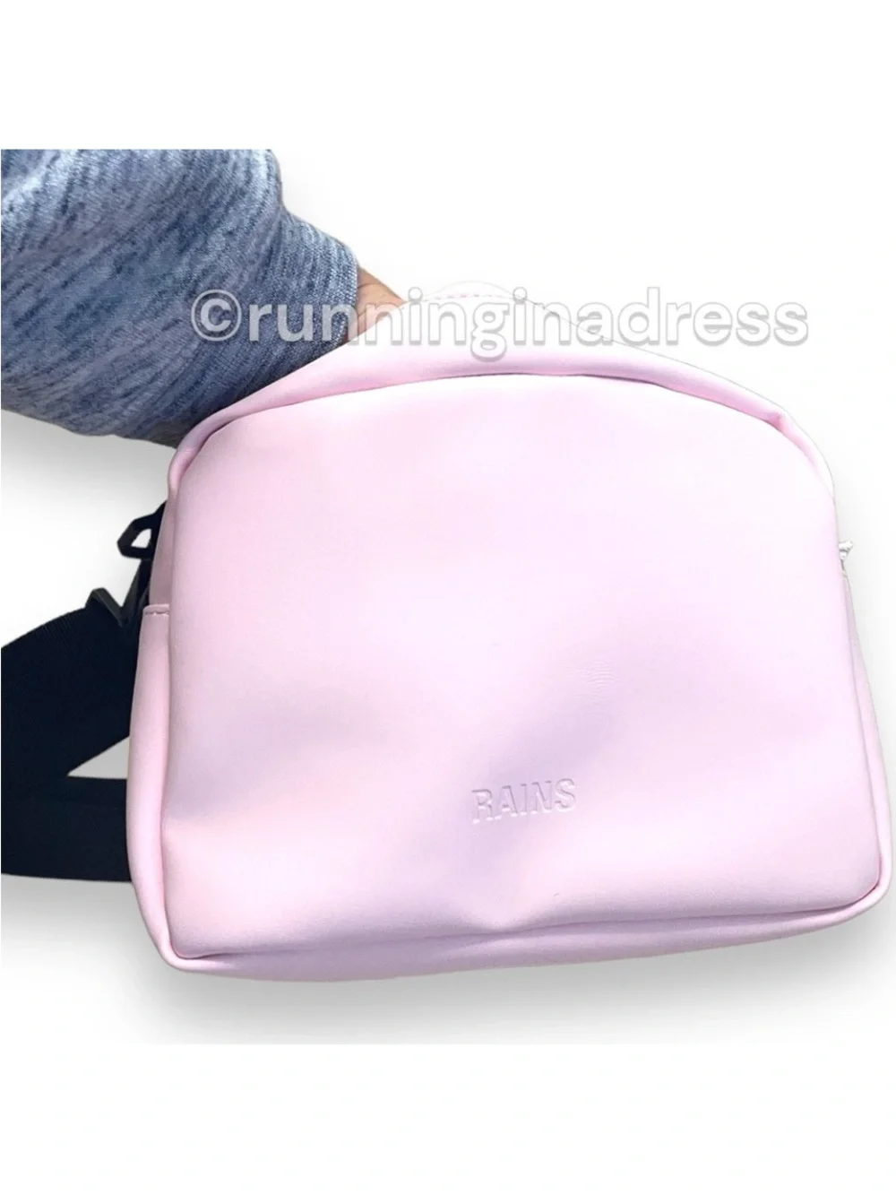NWT Rains Box Bag W3 Candy Pink Waterproof Crossbody Shoulder Handbag